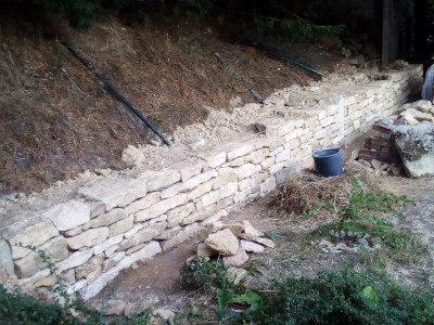 Mur en pierres sèches